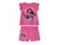 Rosa Moana Pyjama für Mädchen: Oberteil und Shorts.