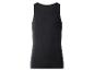 Schwarzes geripptes Tanktop für Herren