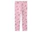 Rosa Kinderleggings mit Katzen- und Sternenmuster