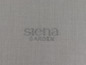 Grauer Stoff mit dem Logo 'Siena Garden'.