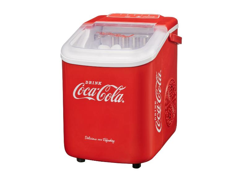 Ein roter Coca-Cola Eisbereiter.