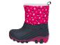 Fuchsiafarbene Kinder-Schneestiefel mit Fuchs- und Tannenbaum-Motiv