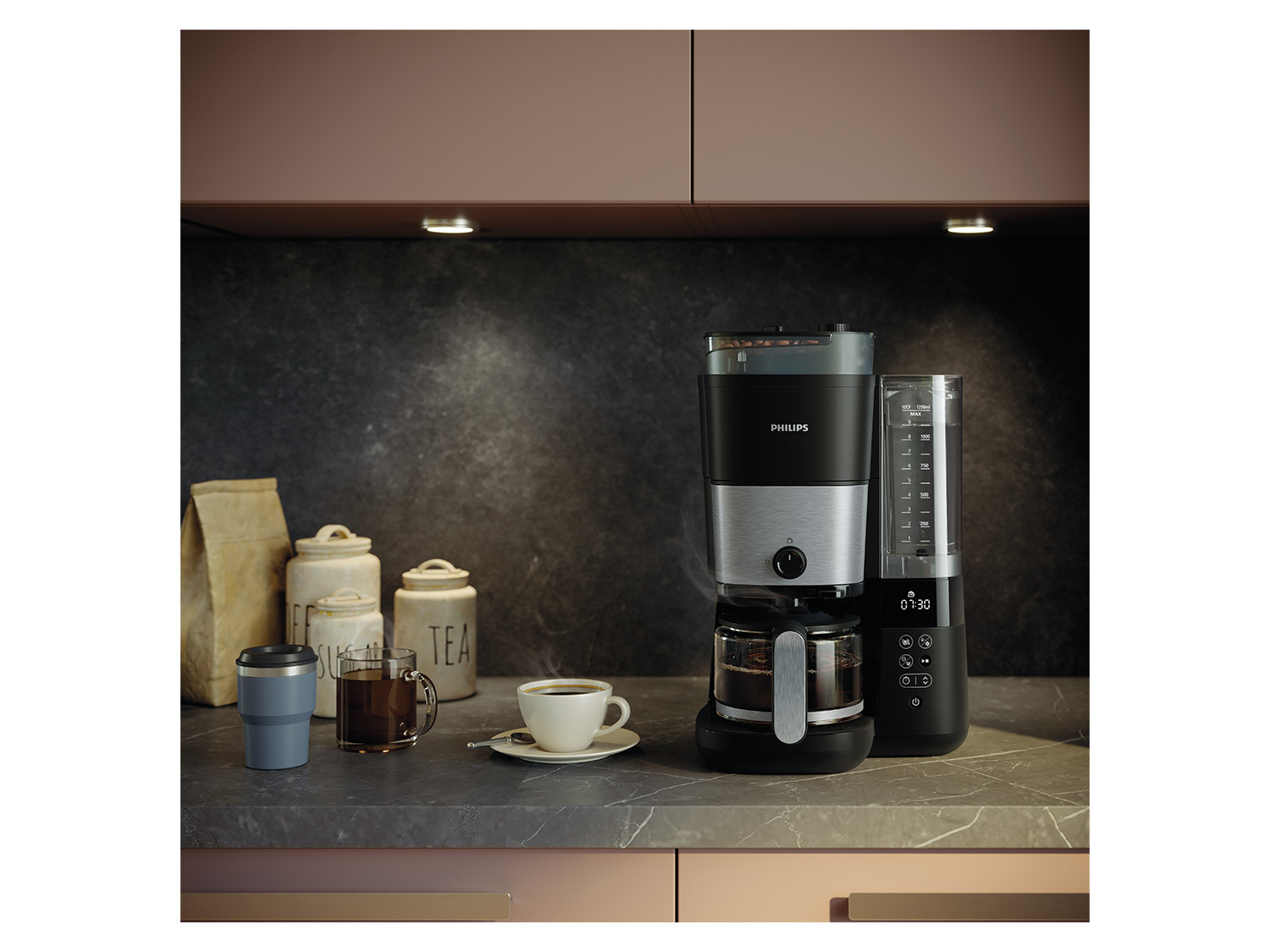 PHILIPS Kaffeemaschine Grind | »HD7888/01« Brew LIDL