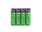 Vier wiederaufladbare AA-Batterien mit der Aufschrift „ENERGY 2500mAh“.