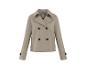 Beige zweireihige Damenjacke
