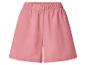 Rosa Damenshorts mit elastischem Bund.
