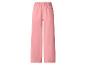 Rosa weite Hose mit elastischem Bund