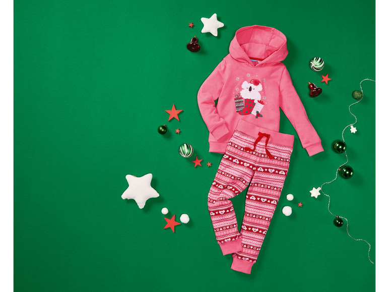 Gehe zu Vollbildansicht: lupilu Kleinkinder Mädchen Sweatanzug mit Weihnachtsmotiv - Bild 18