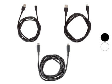TRONIC® Lade- und Datenkabel USB A, USB C, Micro USB