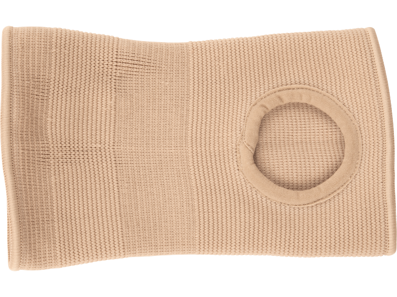 Beige Kniebandage mit stabilisierendem Ring