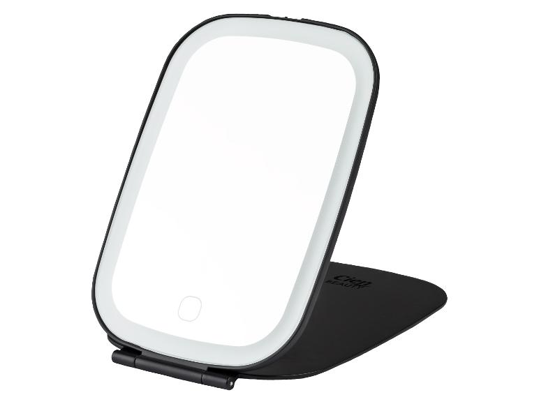 Cien Beauty beleuchteter Kosmetikspiegel in Schwarz und Weiß