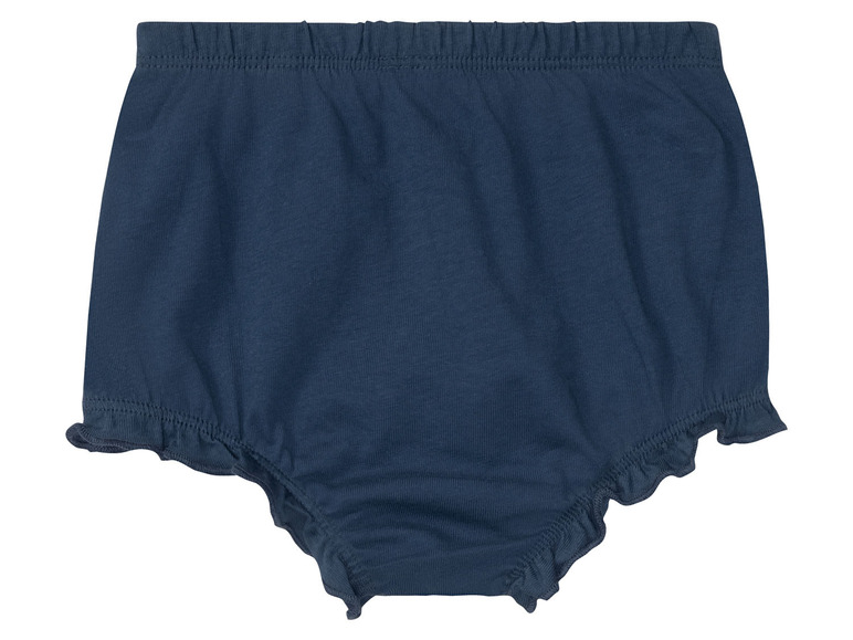 Blaue Baby-Blümchen mit Rüschen