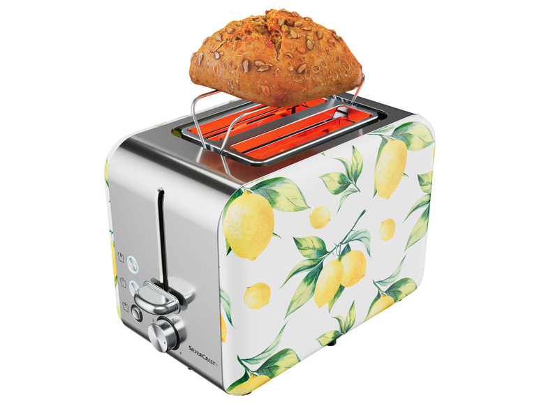 Gehe zu Vollbildansicht: SILVERCREST® KITCHEN TOOLS Toaster, mit integriertem Brötchenaufsatz, aus Edelstahl - Bild 4