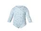 Hellblauer Langarm-Babybody mit Bärenmuster