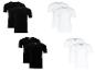 Set aus schwarzen und weißen Rundhals- und V-Ausschnitt-T-Shirts für Herren