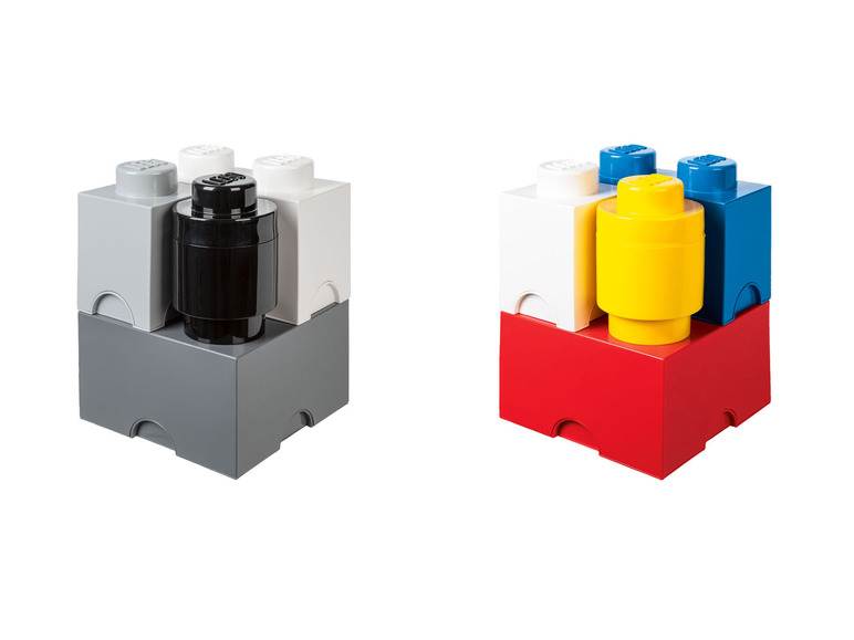 Gehe zu Vollbildansicht: LEGO Aufbewahrungsboxen, 4-teilig - Bild 1