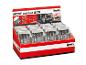 Displaybox mit mehreren Packungen Schraubendreher-Bits mit verschiedenen Spitzen und Größen.