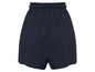 Dunkelblaue Shorts mit elastischem Bund.