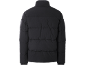Schwarze gesteppte Herrenjacke, Rückansicht