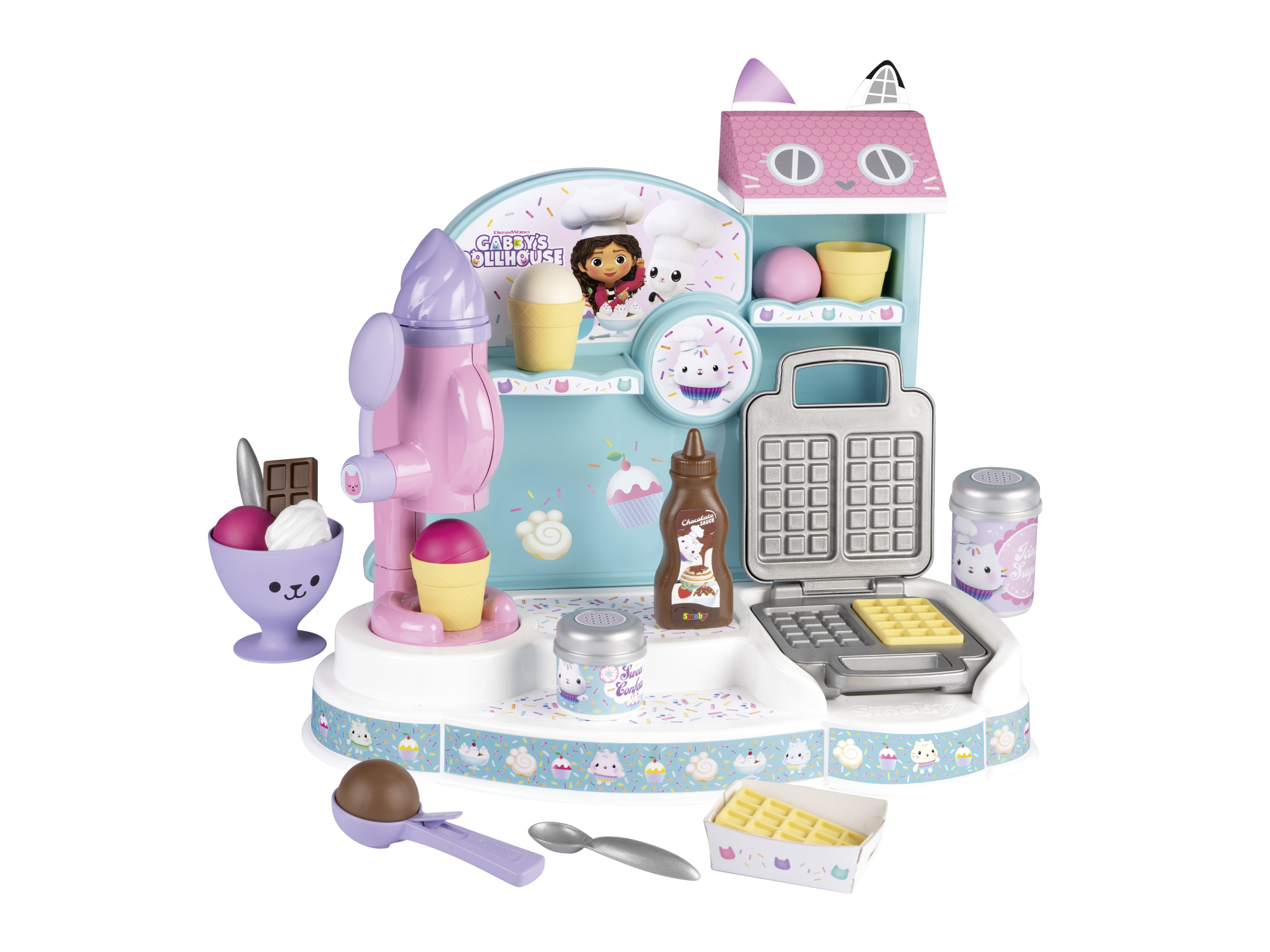 SMOBY Gabby's Dollhouse Lizenz Rollenspiel (Ice Cream Factory)