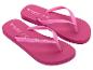 Pinke Flip-Flops mit „Copacabana by Ipanema“ Schriftzug und Größen UK 4, EUR 37.
