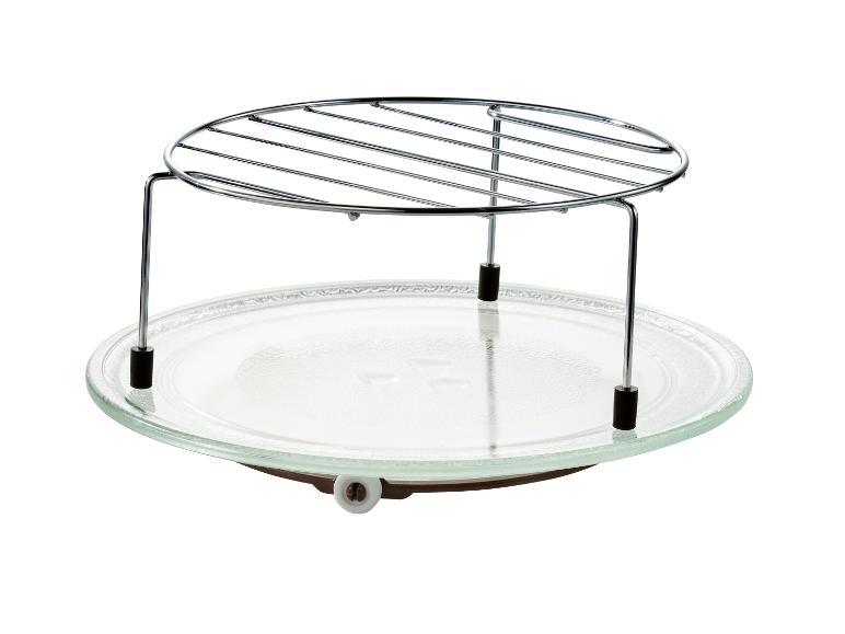 Glasdrehteller und Metallrost für Mikrowelle