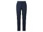 Dunkelblaue Damenhose mit geradem Bein.