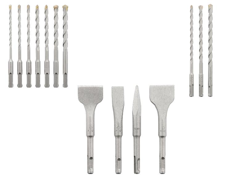 Set Betonbohrer und Meißel, verschiedene Größen und Spitzen.