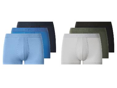 esmara Men Herren Doppelripp-Boxer, 3 Stück