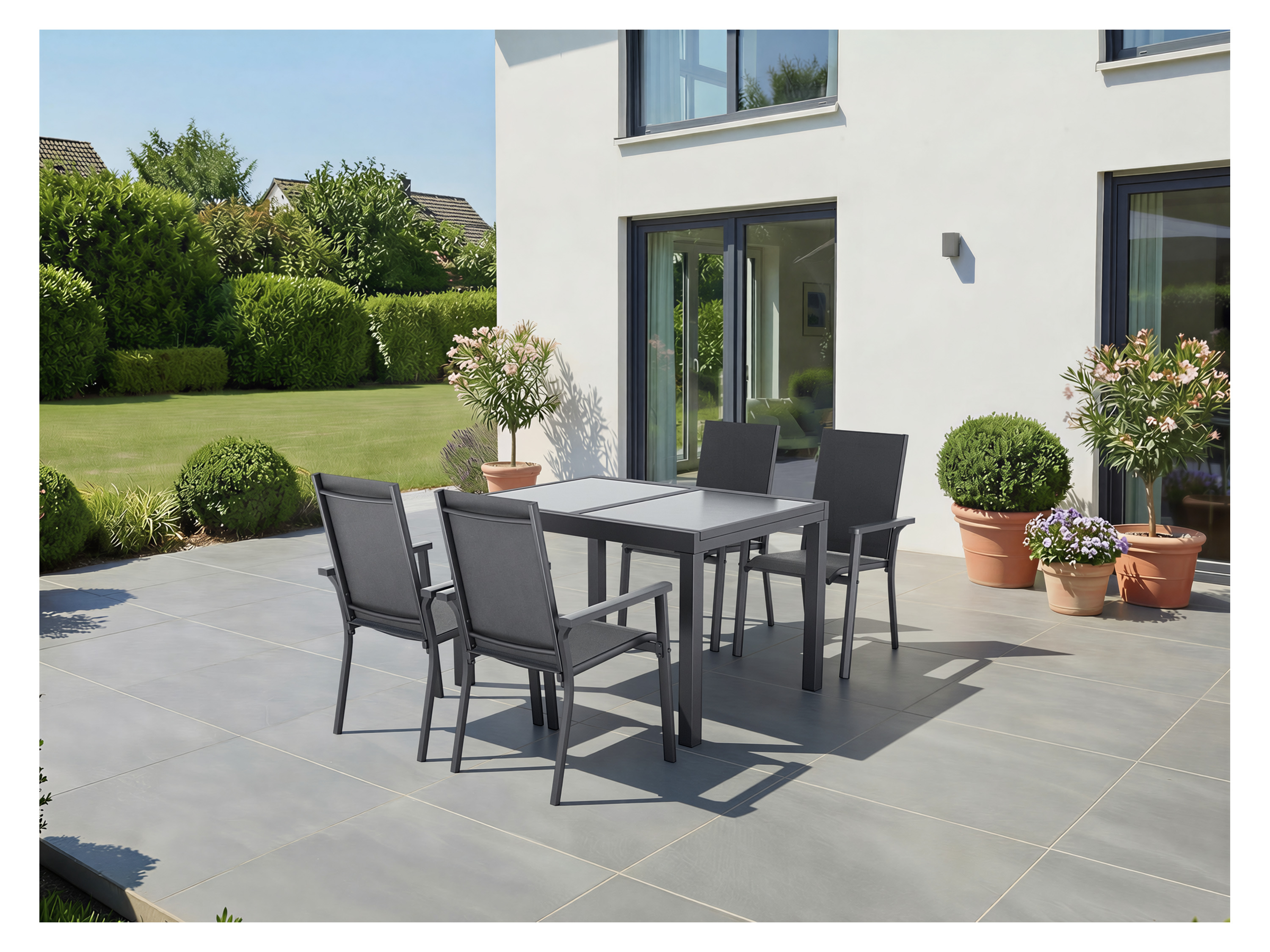 Thumbnail - LIVARNO® Alu-Stapelsessel »Houston« anthrazit