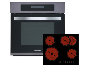 Forno Incasso Respekta DIGI8BLACKSTEEL - 66 Litri, 9 Funzioni, Timer LED, Classe A, Triplo Vetro - 3