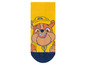 Gelbe Socken mit dem Bild des Paw Patrol Hundes, Rubble