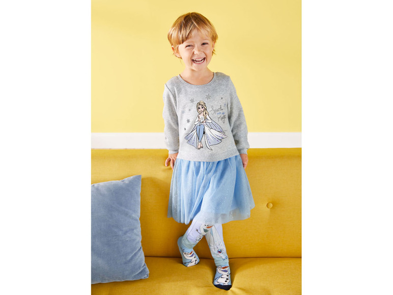 Kleinkinder / Kinder Mädchen Sweatkleid, mit angesetzem Tüllrock
