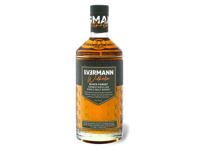 Single Vol Black Whisky Forest Malt 42% Evermann Wilhelm