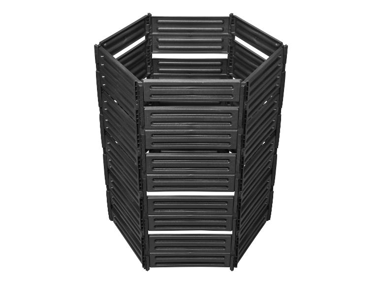 GARANTIA Air-King Steckkomposter 1100 Liter aus schwarzem Kunststoff.