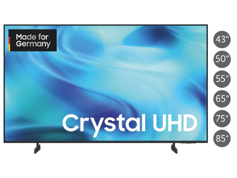 Crystal UHD Fernseher mit Bildschirmgrößen von 43' bis 85', hergestellt für Germanland.