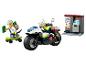 LEGO City Set mit Polizeimotorrad, Dieb auf Skateboard und Geldautomat.