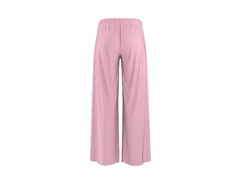 Rosa Damenhose mit weißen Punkten, Rückansicht
