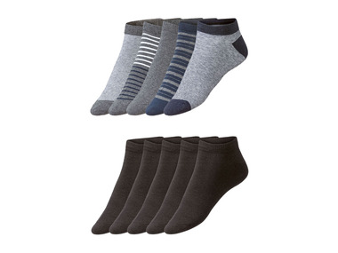 LIVERGY® Herren Sneakersocken, 5 Paar, mit hohem Baumwollanteil
