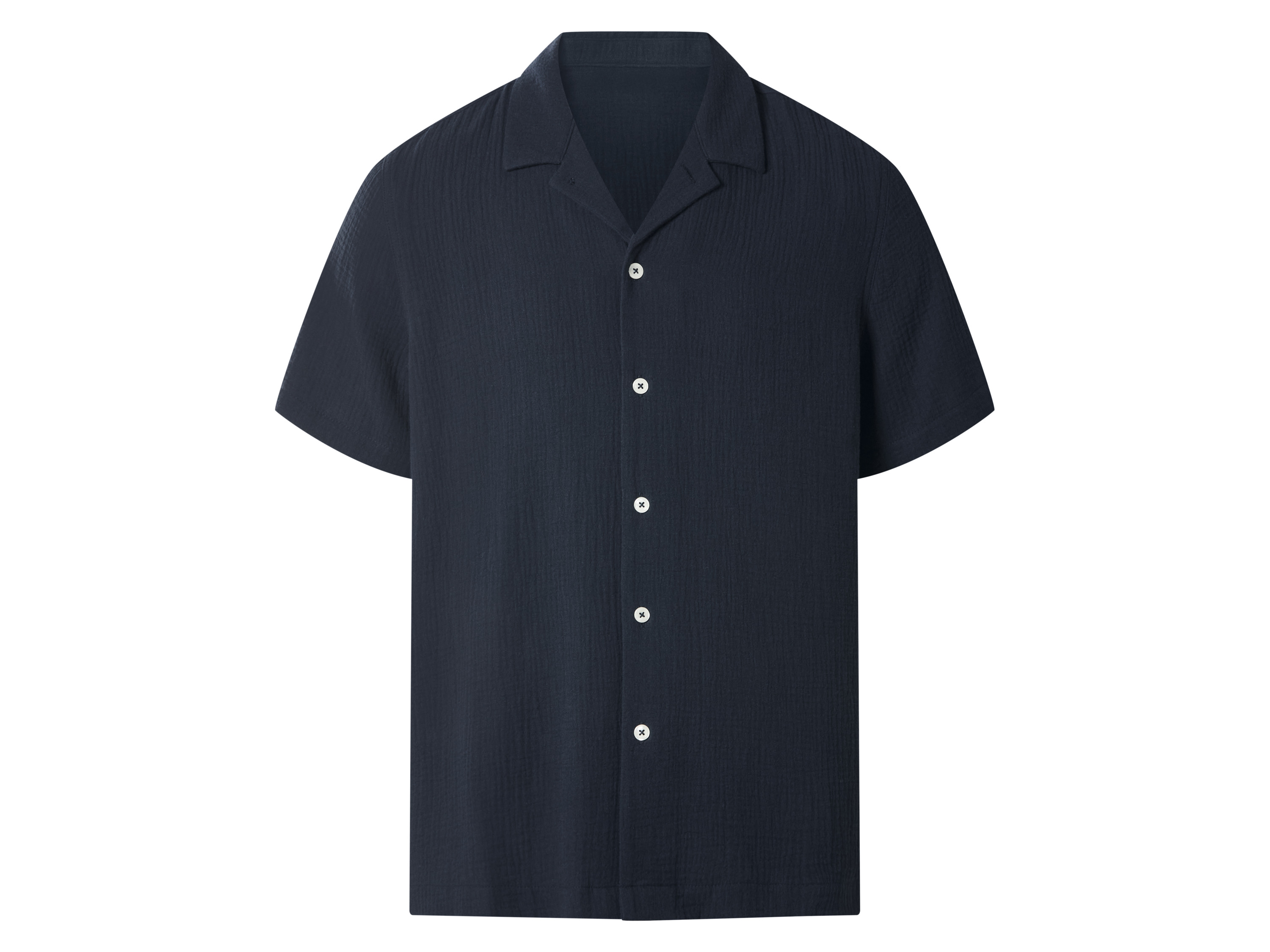 ESMARA MEN Musselin-Freizeithemd (Navy, L (41/42))