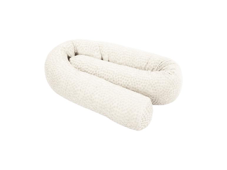 Beiges U-förmiges Stillkissen mit gepunkteter Textur