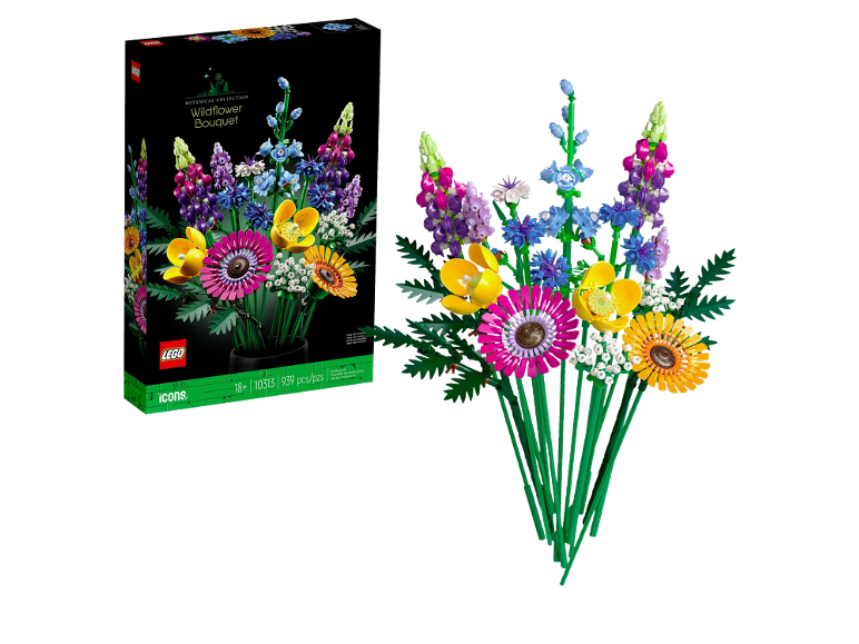 Wildblumenstrauß Bausatz, 939 Teile, für Alter 18+.