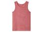 Rosa ärmelloses Shirt auf weißem Hintergrund