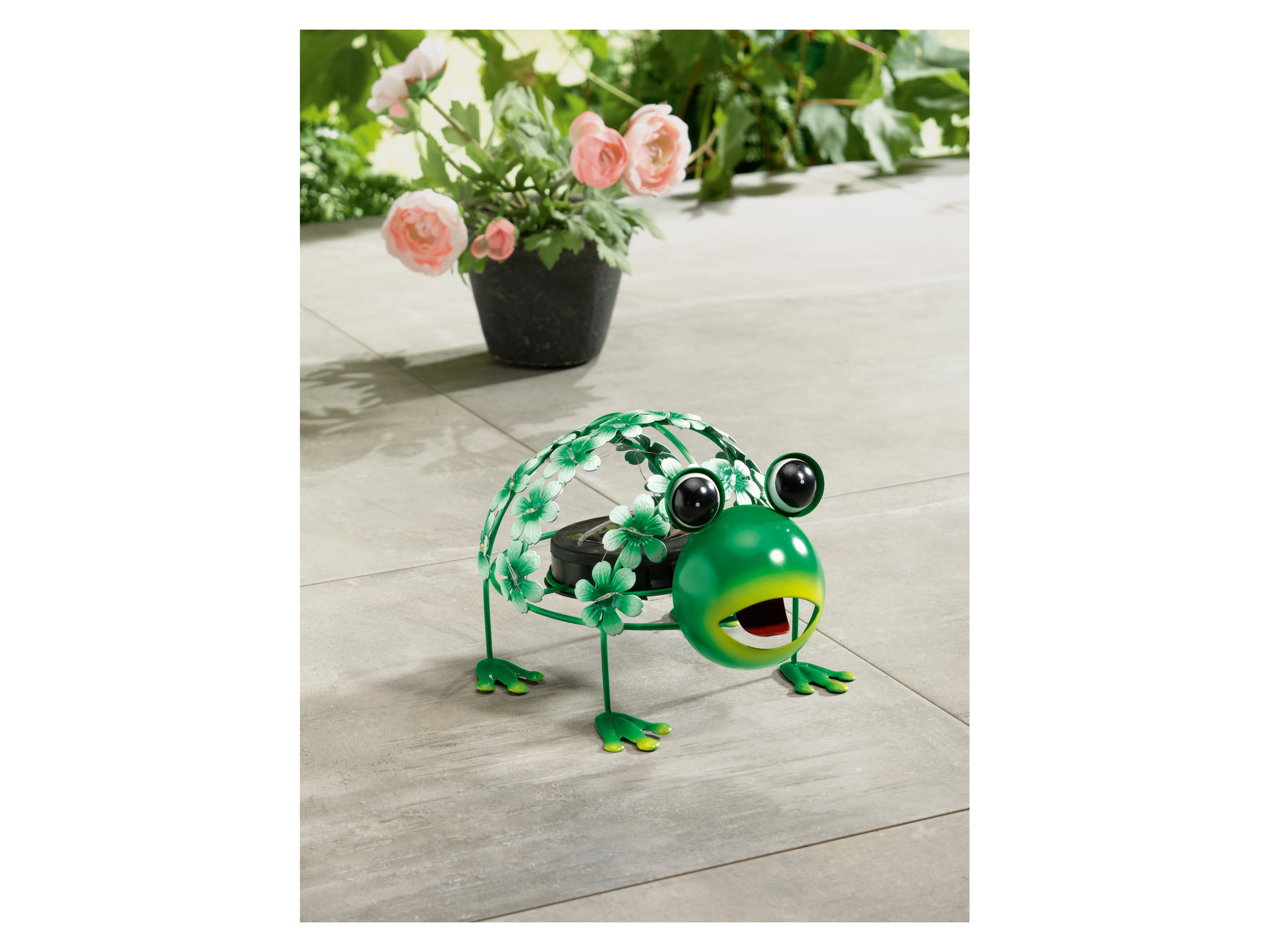 LIVARNO HOME Gartentiere Metall Solar LED (Frosch) – Bild 3 von 4