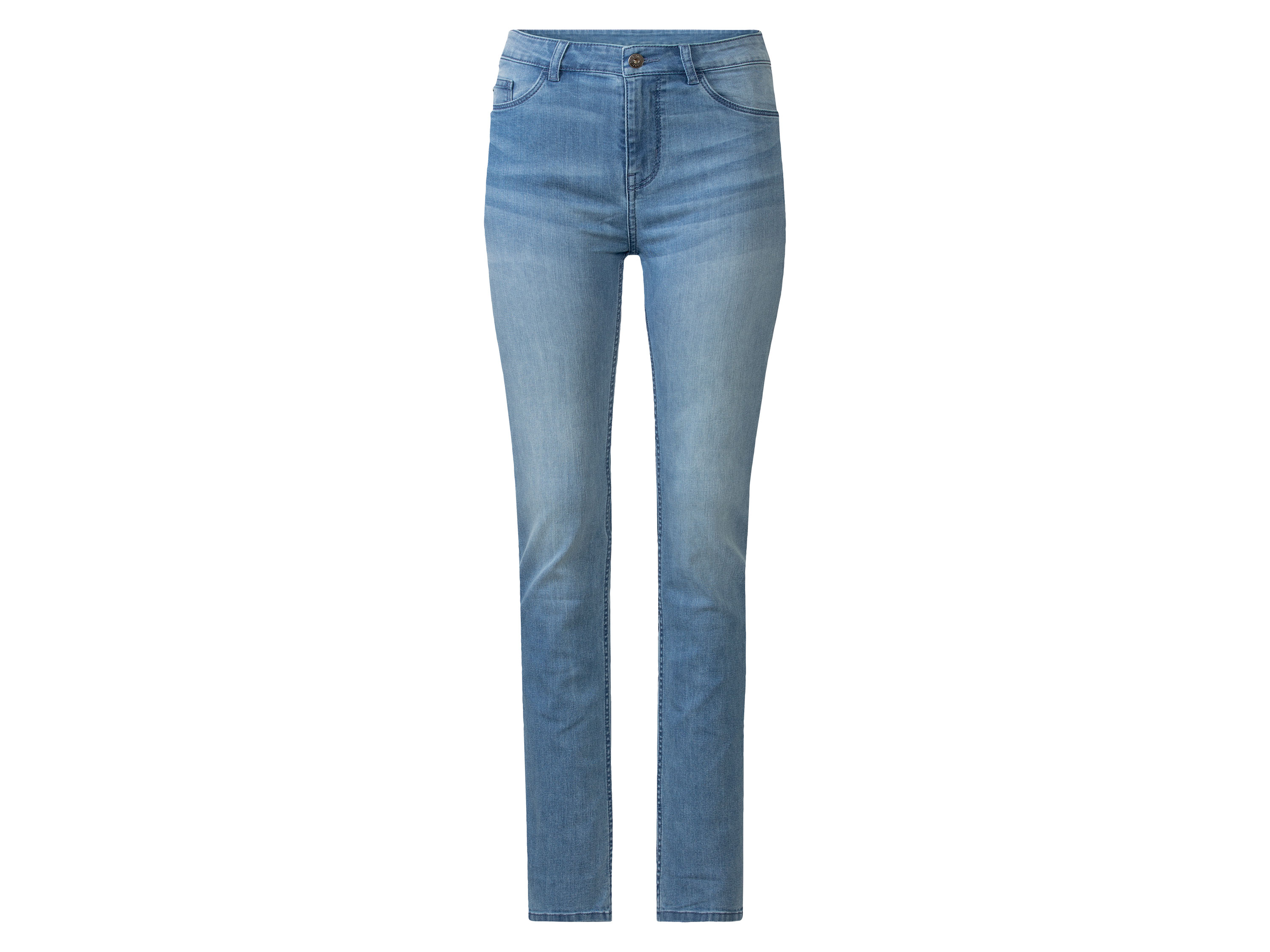 esmara® Damen Jeans Slim Fit (lange Länge, Hellblau, 42) | 04055334633444