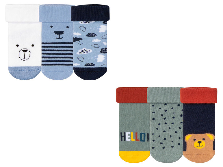 Gehe zu Vollbildansicht: lupilu® Baby Jungen Socken, mit rutschhemmenden ABS-Noppen - Bild 1