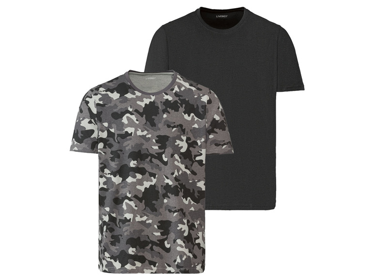 Gehe zu Vollbildansicht: LIVERGY® Herren T-Shirt, 2 Stück, aus reiner Baumwolle - Bild 2