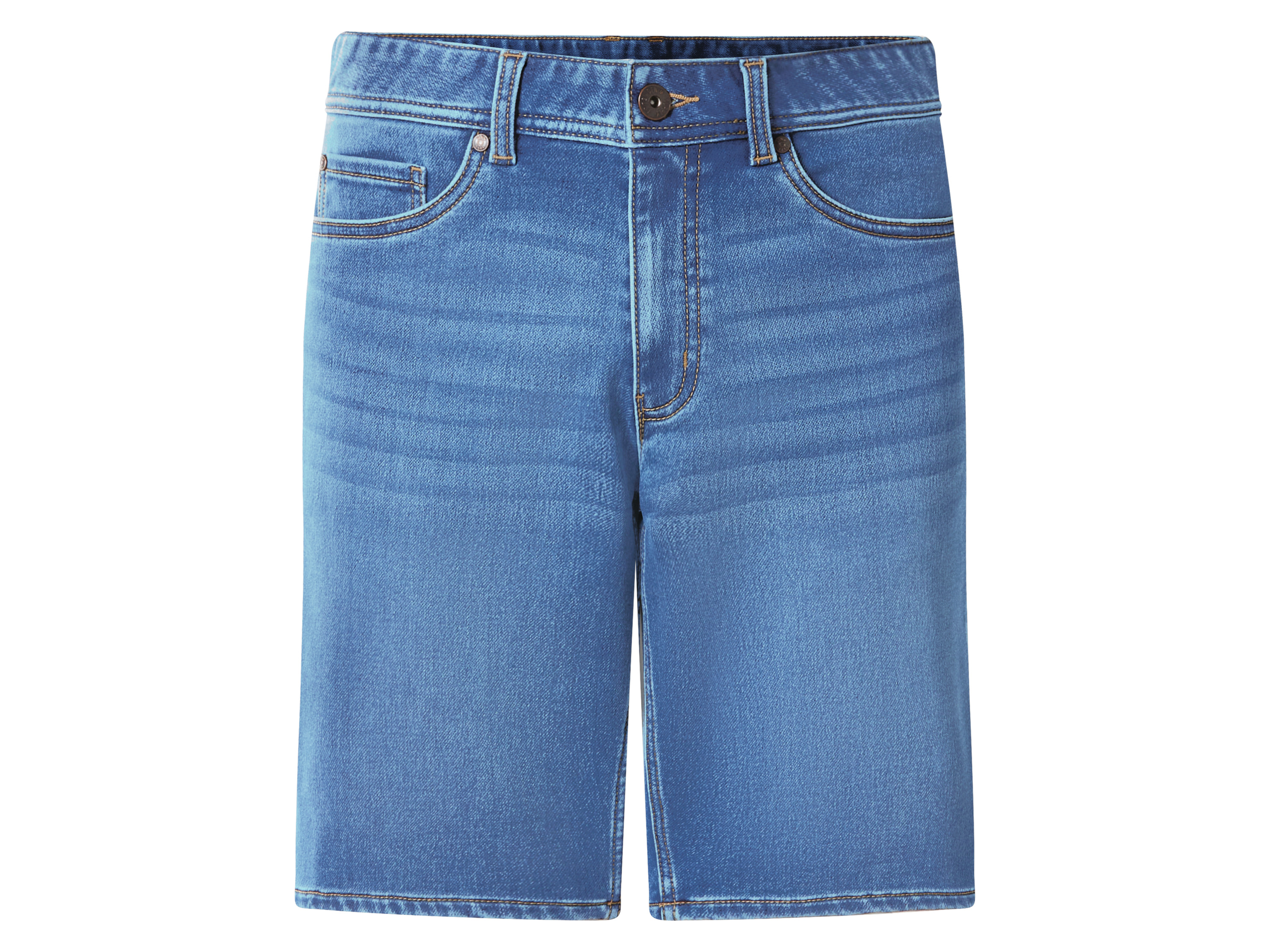 ESMARA MEN Herren Sweat-Denim-Bermudas (Blau, 52)