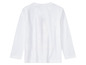 Weißes Langarmshirt für Kinder.