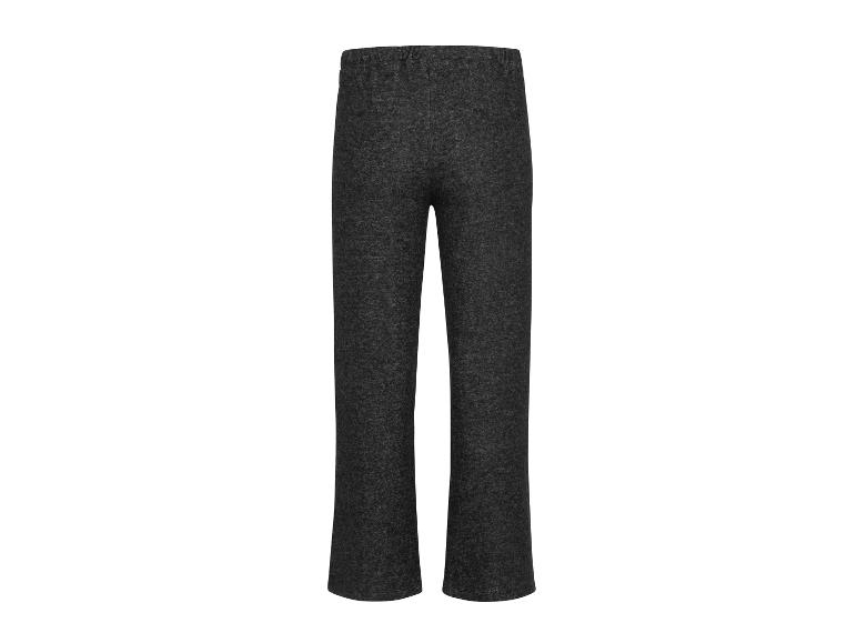 Dunkelgraue weite Hose auf weißem Hintergrund.